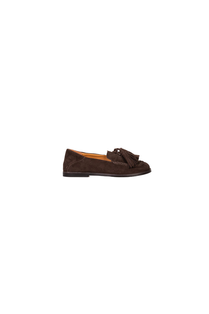 Ovyé - Mocassino in suede con nappine  Art. F25743-2