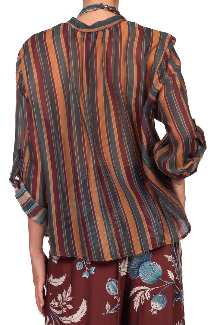 Have One - Camicia rigata  con collana Art. CVS-R068