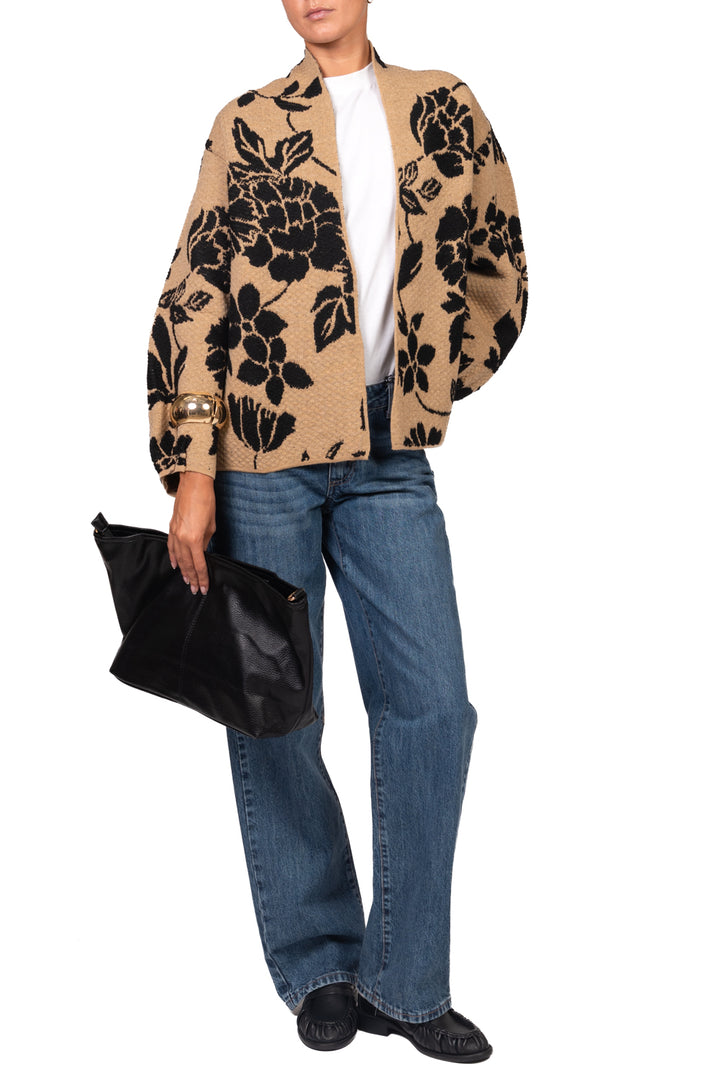 Tensione In - Caban ricamato fiori Art. W6HMG19A400