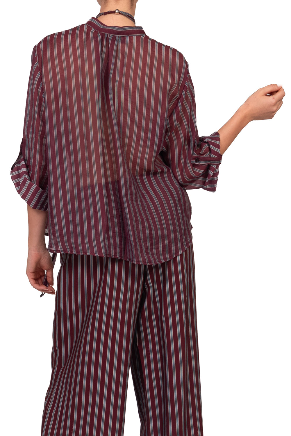 Have One - Camicia rigata  con collana Art. CVS-R069