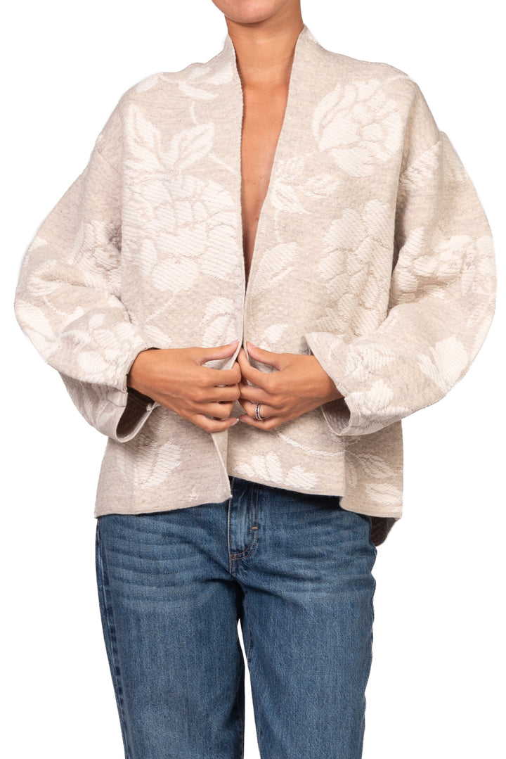 Tensione In - Caban ricamato fiori Art. W6HMG19A400