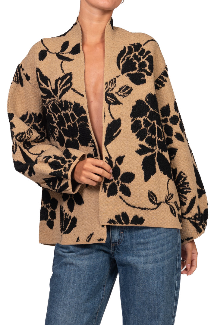 Tensione In - Caban ricamato fiori Art. W6HMG19A400