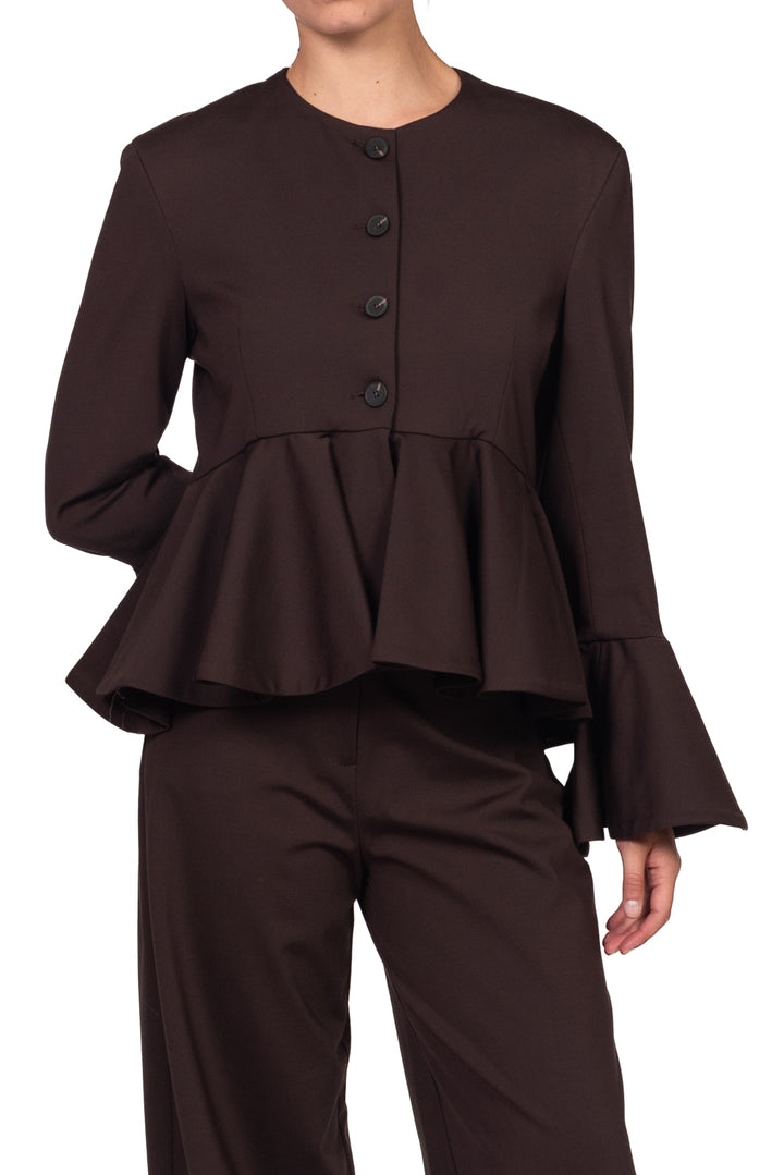 Tensione In - Giacca sfiancata rouge punto milano Art. 27B6234