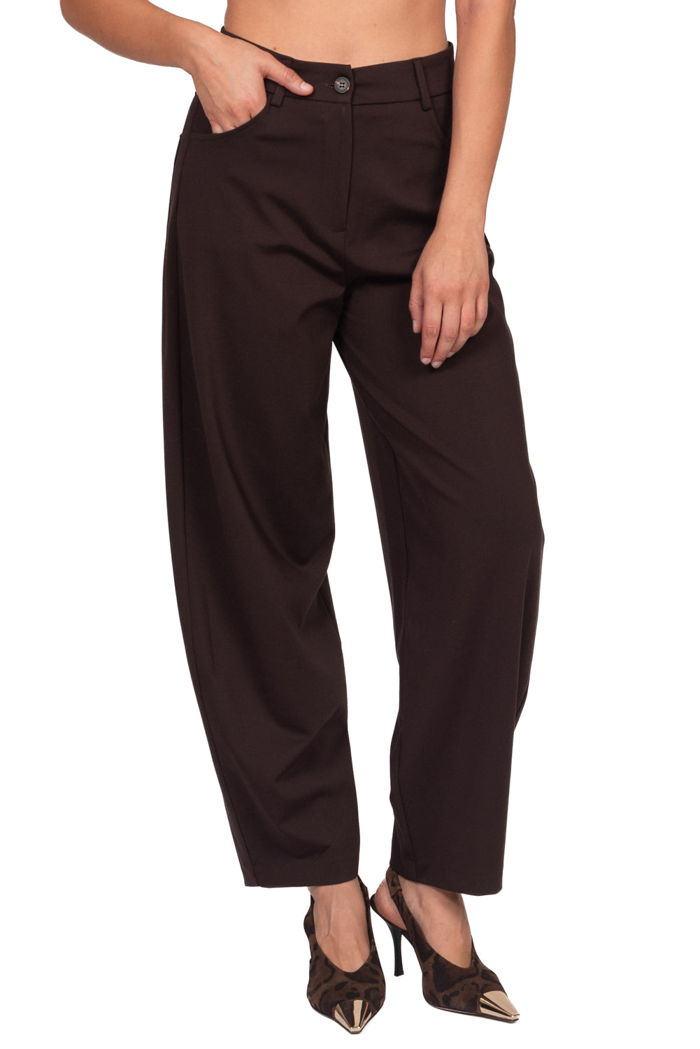 Tensione In - Pantalone balloon punto milano Art. 27P6238