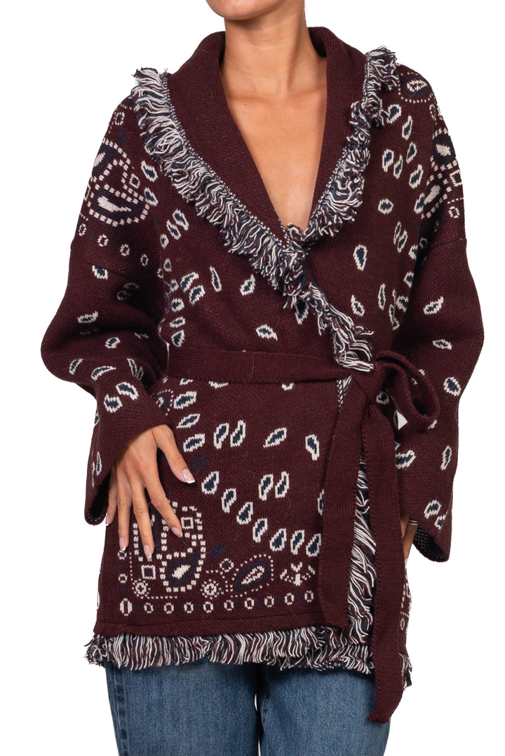 Tensione In - Caban fantasia bandana con fusciacca Art. W6HMG38A400