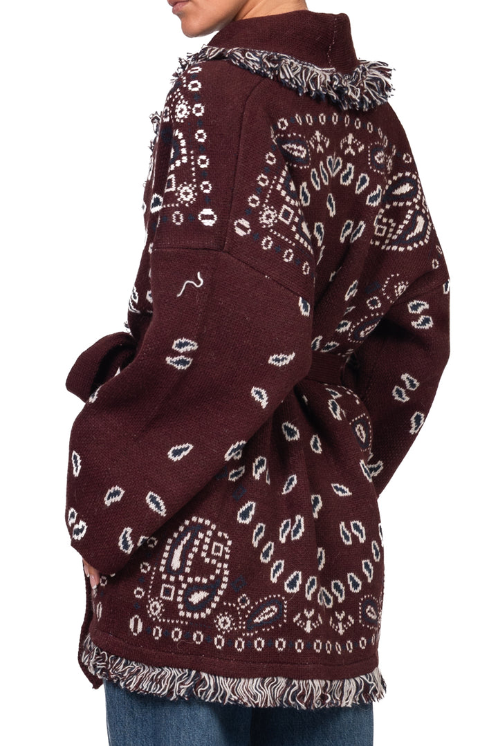 Tensione In - Caban fantasia bandana con fusciacca Art. W6HMG38A400