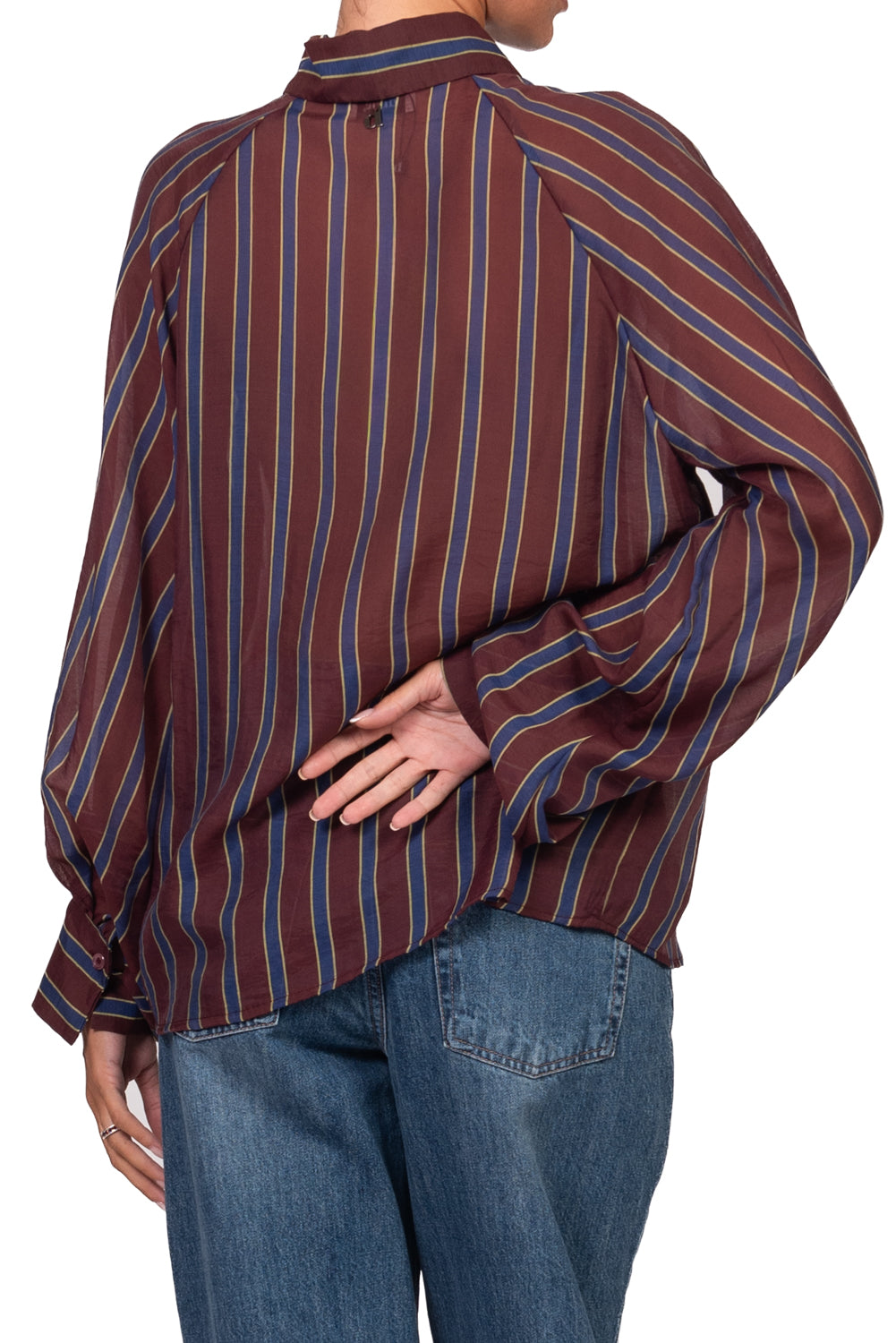 Dixie - Camicia rigata manica palloncino Art. CFSF2HN