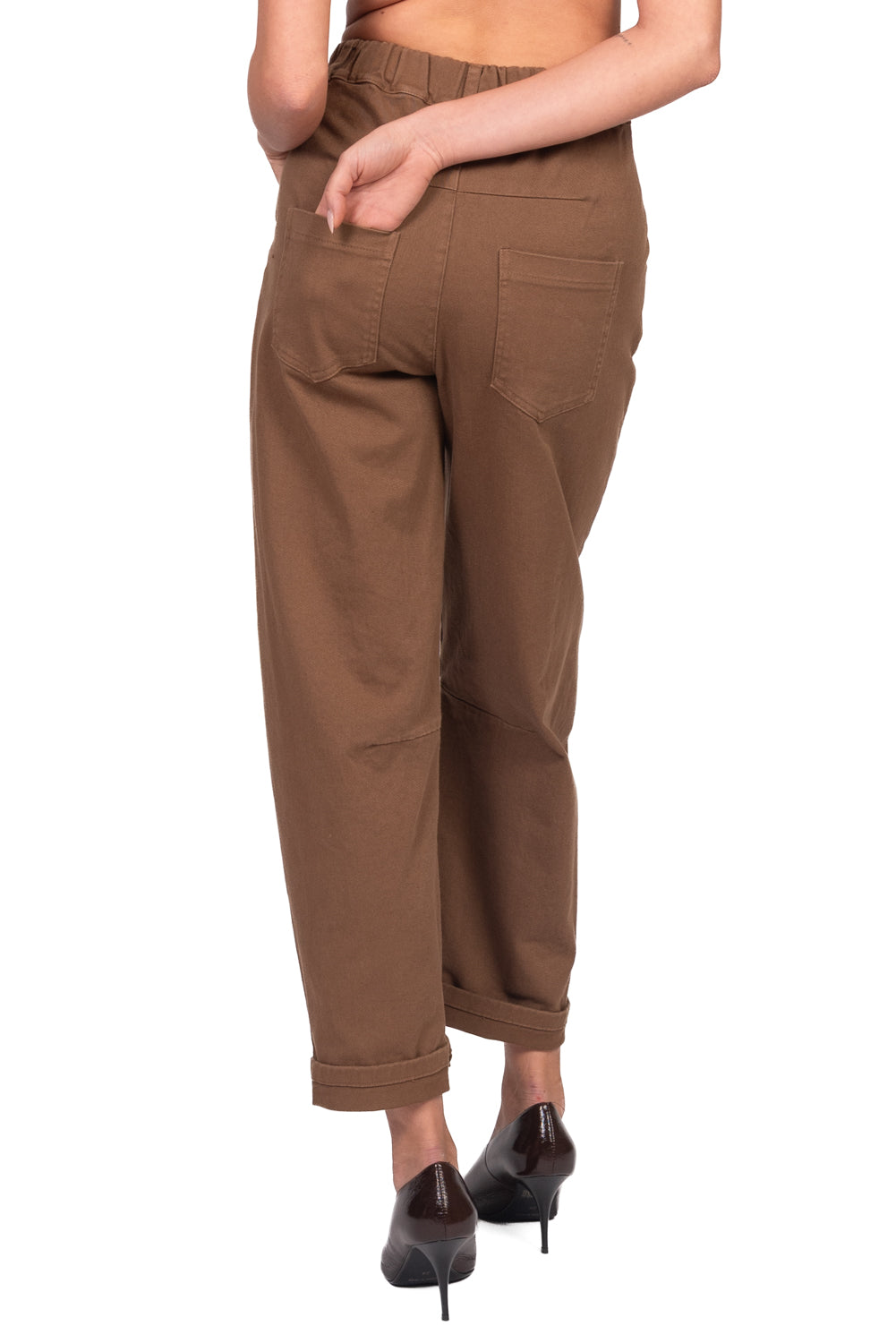 Tensione In - Pantalone barrel con elastico posteriore Art. PA5137-AI26