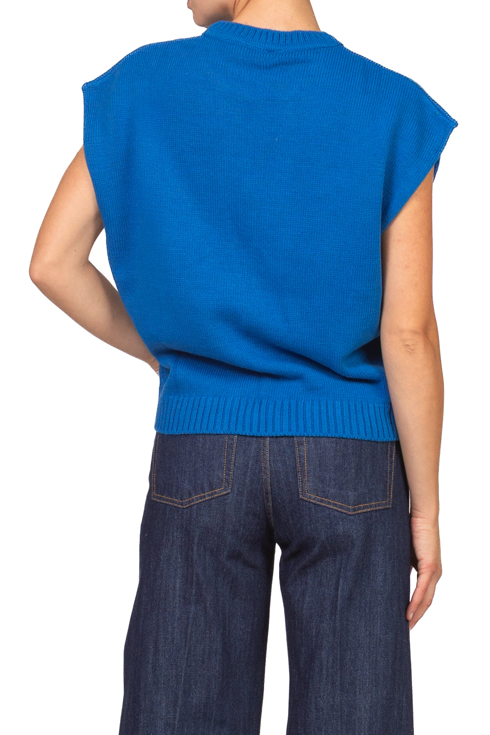 Tensione In - Gilet misto lana stampa N5 Art. W6HMT11A400