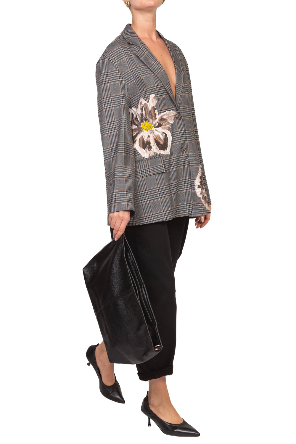 Dixie - Giacca quadretti con fiori Art. J881B039