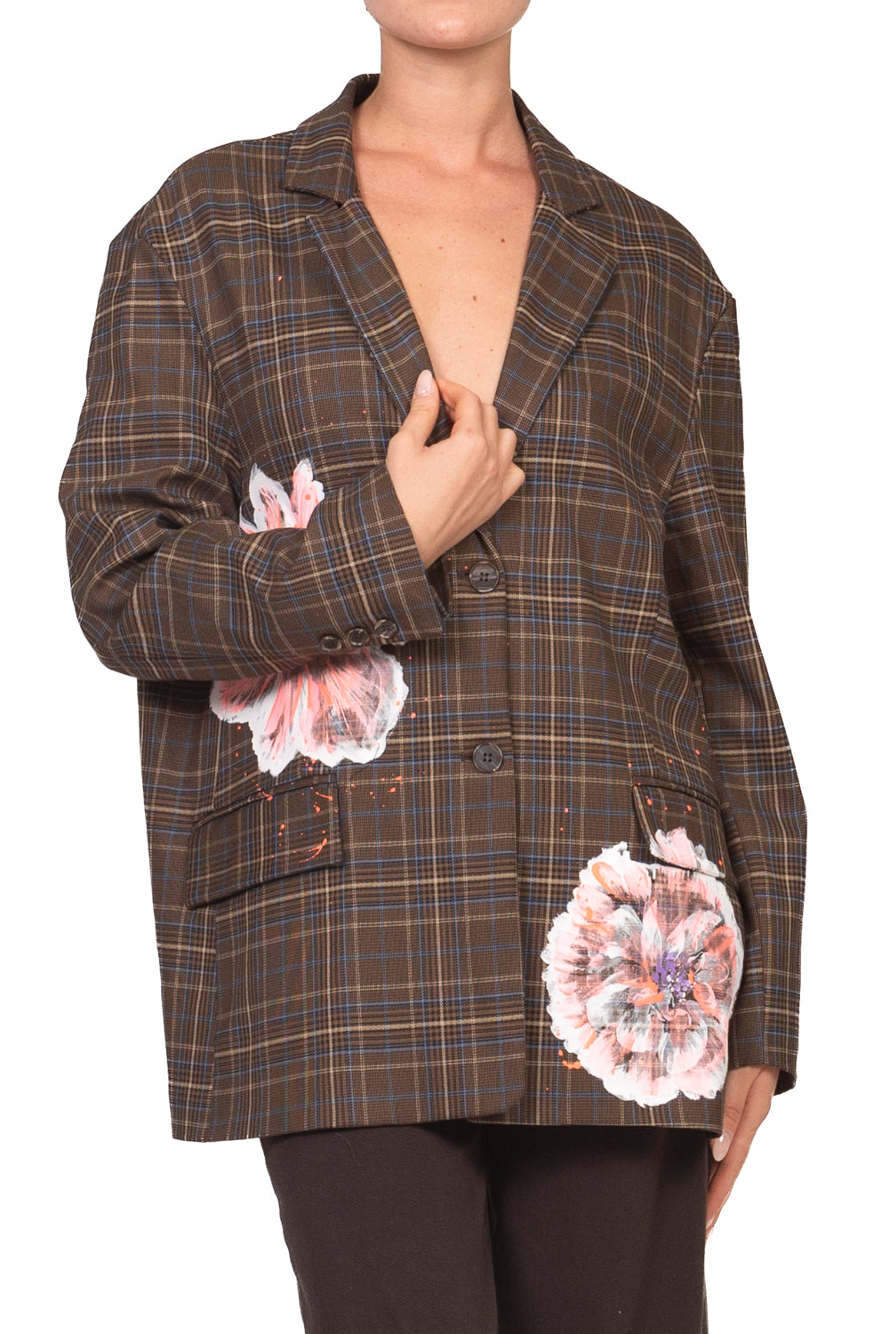 Dixie - Giacca quadretti con fiori Art. J881B037