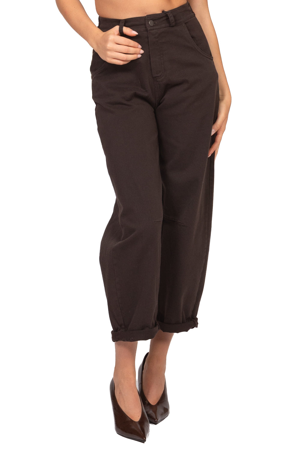 Tensione In - Pantalone barrel con elastico posteriore Art. PA5137-AI26