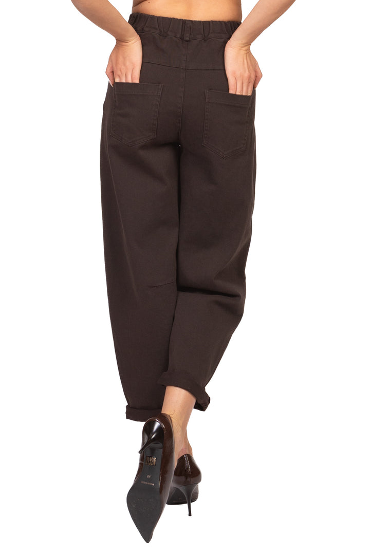 Tensione In - Pantalone barrel con elastico posteriore Art. PA5137-AI26