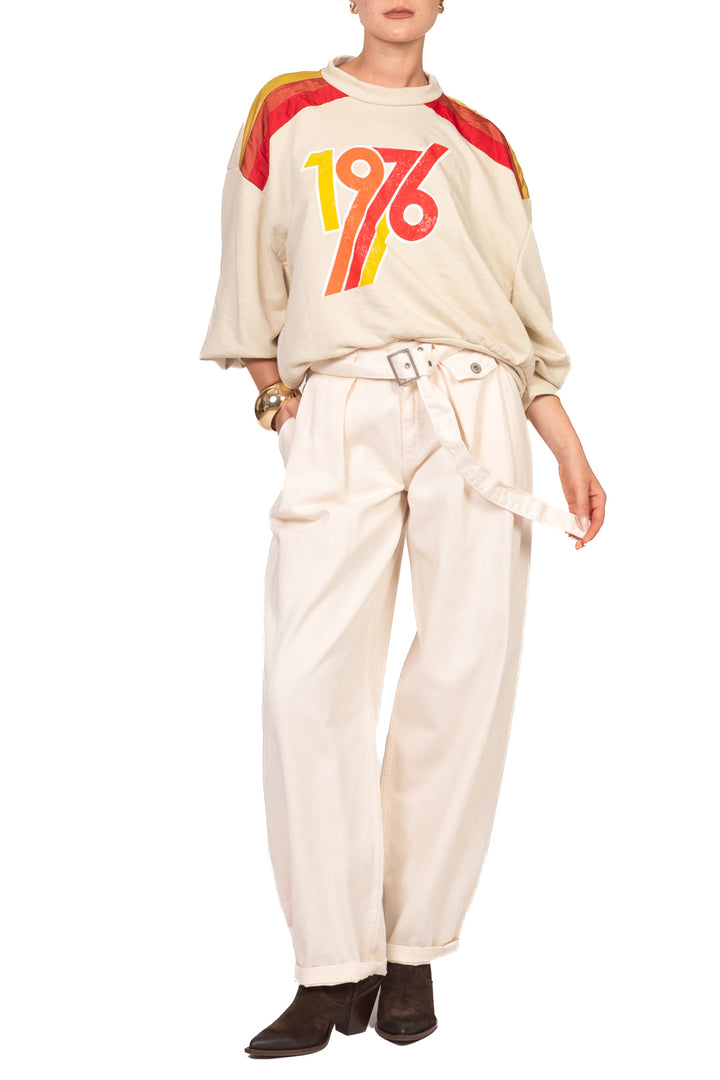 Dixie - Pantalone barrel con cintura  Art. P881B070