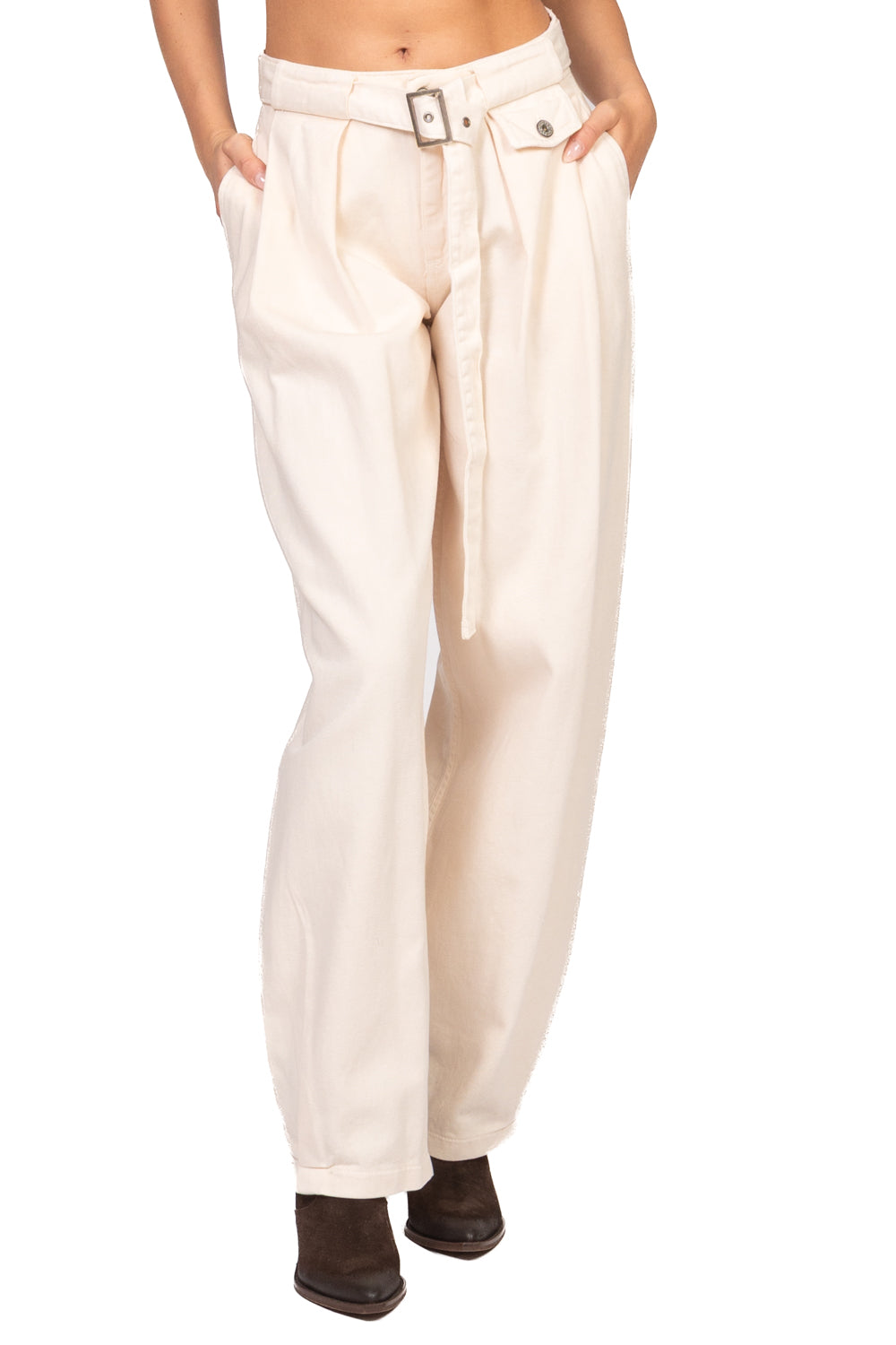 Dixie - Pantalone barrel con cintura  Art. P881B070