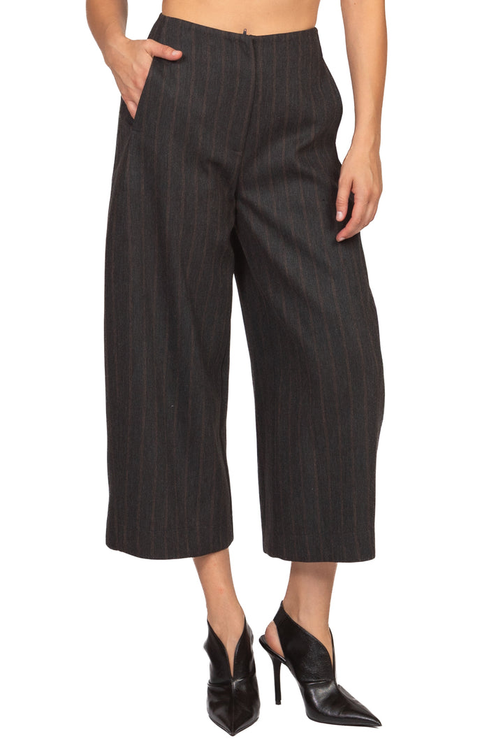 Vicolo - Pantalone crop gessato Art. TAC1092