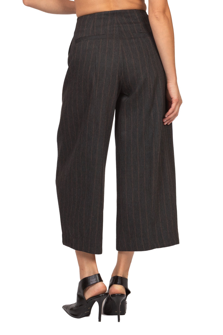Vicolo - Pantalone crop gessato Art. TAC1092