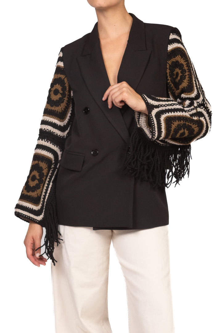 Vicolo - Giacca maniche crochet Art. TAC0446