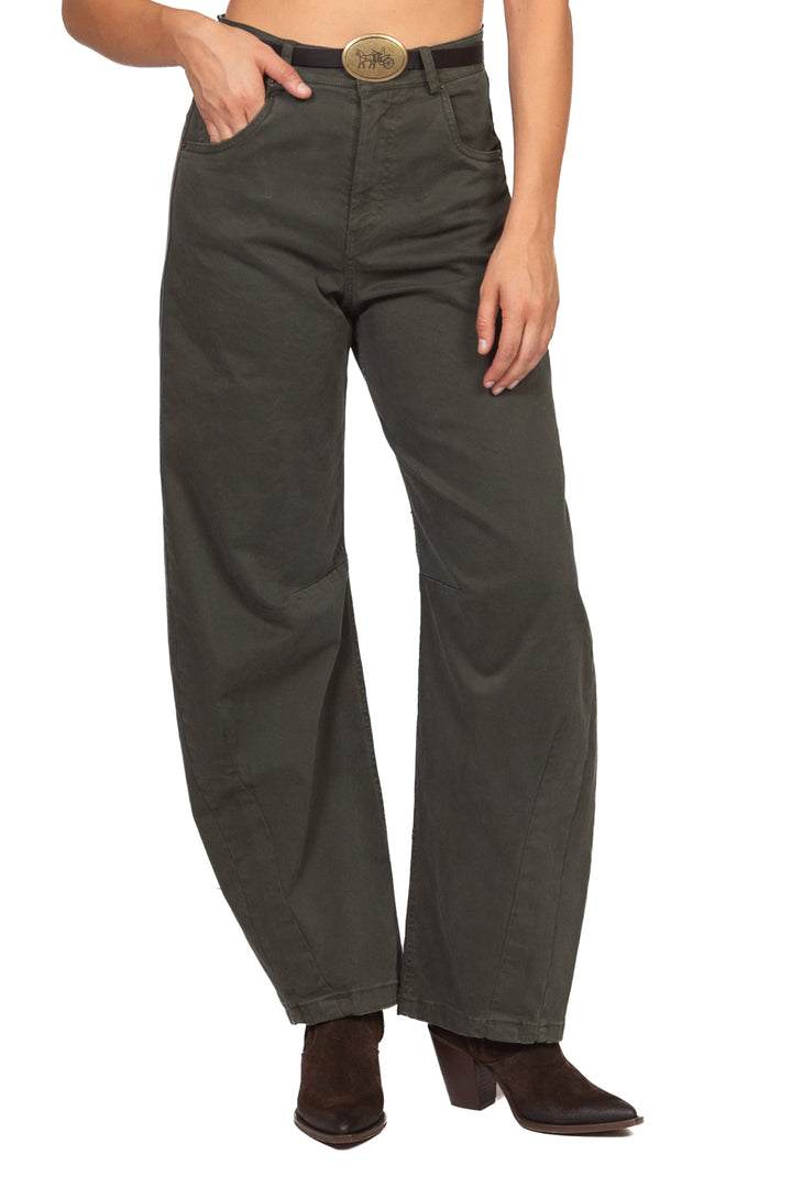 Tensione In - Pantalone barrel con cinta Art. W26P231