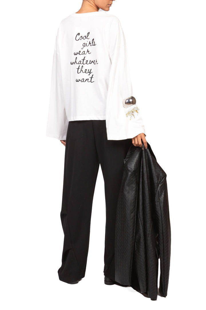 Vicolo - Pantalone barrel neoprene Art. RAC0009