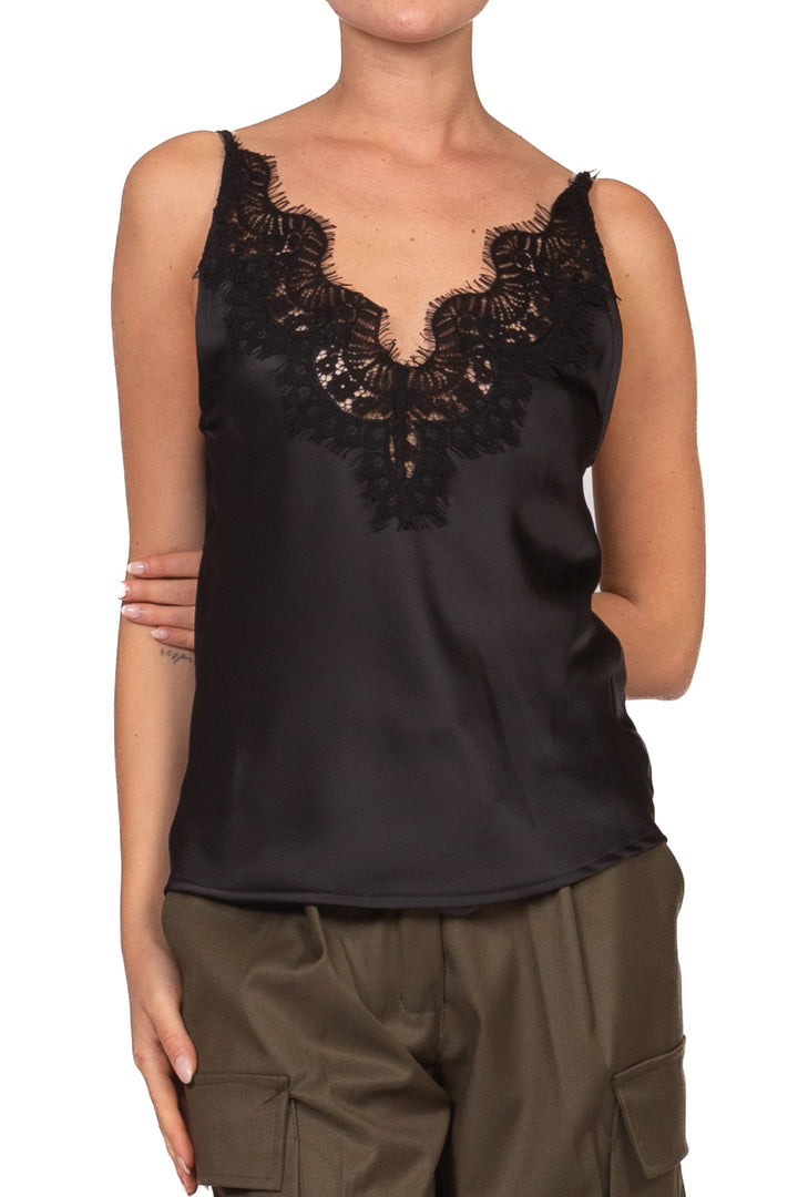 Tensione In - Top in satin con pizzo Art. 40405