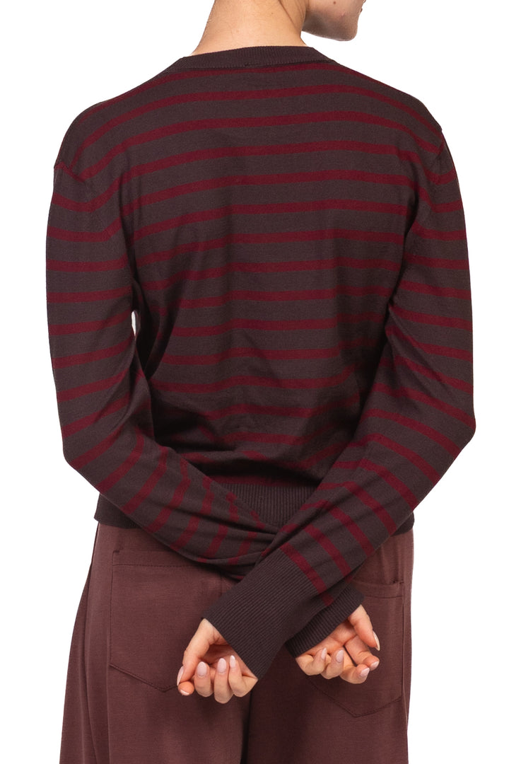 Tensione In - Maglia girocollo rigata Art. W6HMJ36A418