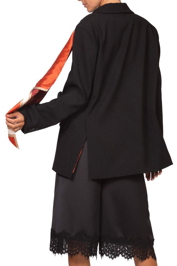 Tensione In - Giacca over con foulard Art. W26J493
