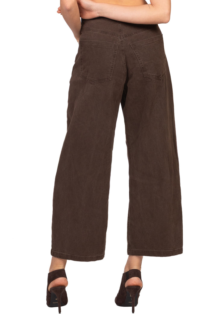 Tensione In - Pantalone barrel crop con cinta Art. W26P496