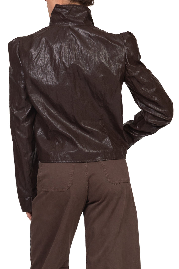 Tensione In - Giacca ecopelle con spalline Art. 27B6243