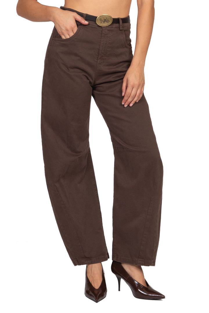 Tensione In - Pantalone barrel con cinta Art. W26P231