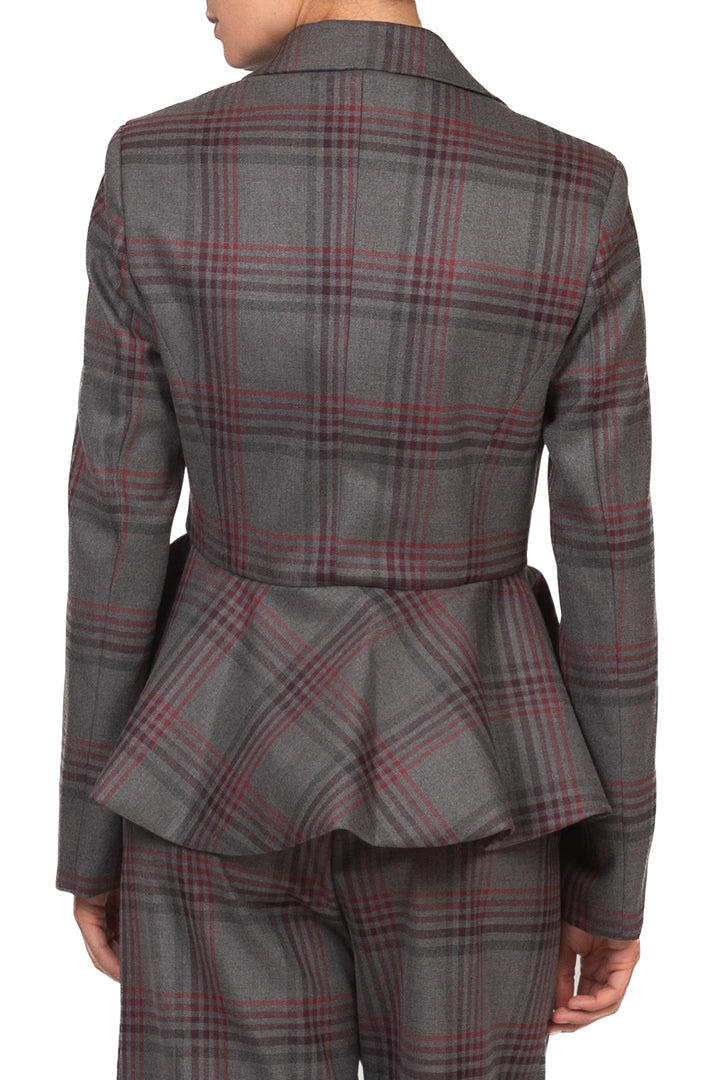 Tensione In - Giacca check  peplum Art. 40407