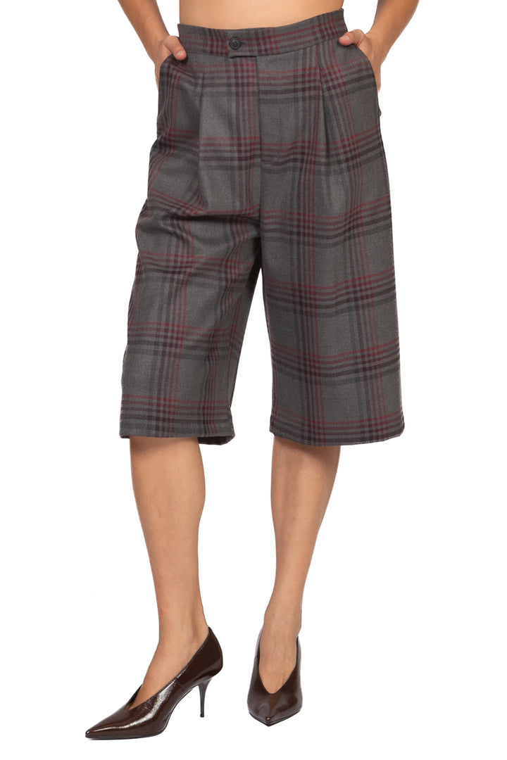 Tensione In - Bermuda check con pinces Art. 40408