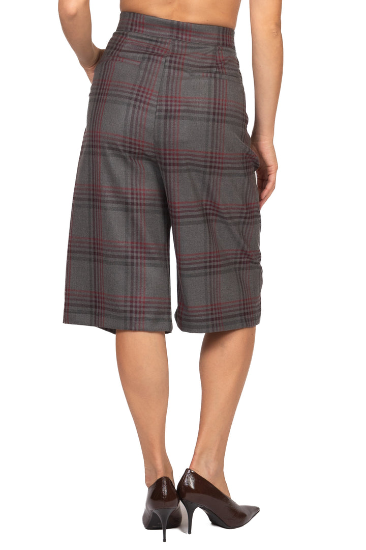 Tensione In - Bermuda check con pinces Art. 40408