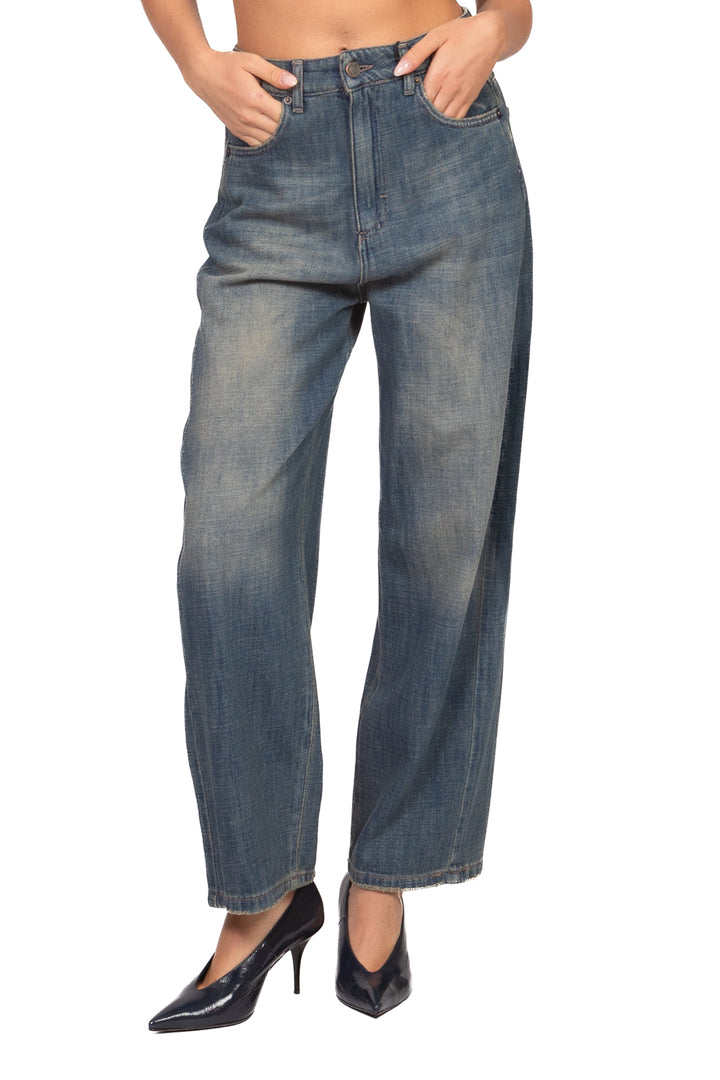 Tensione In - Jeans barrel - denim Art. NOEMI-BLU-AI26