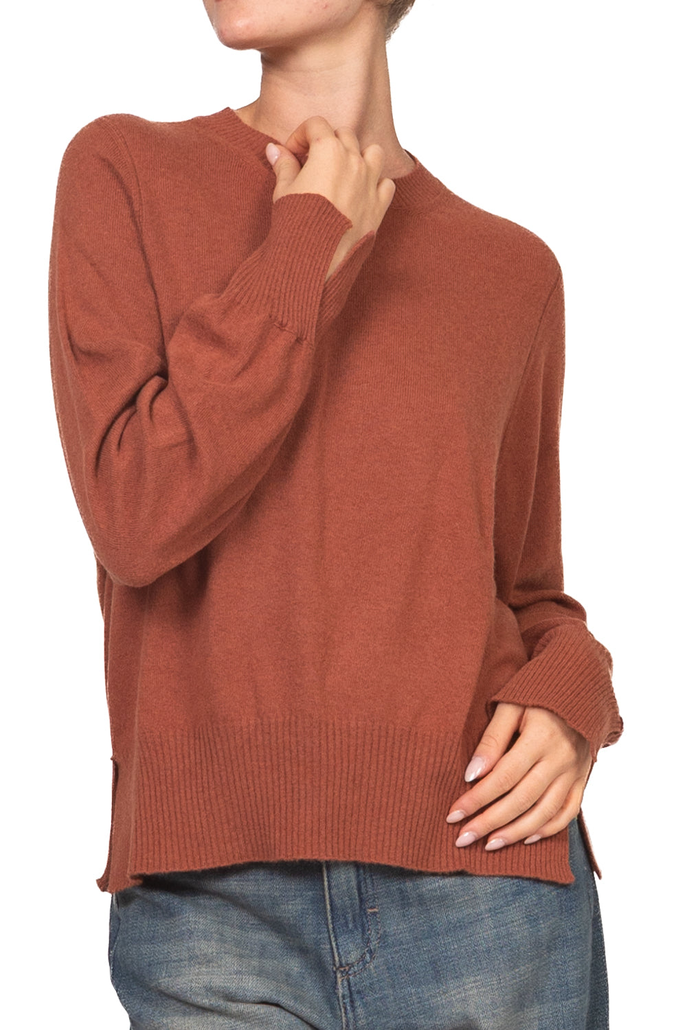 Vicolo - Maglia girocollo con spacchetti Art. 2AC2030