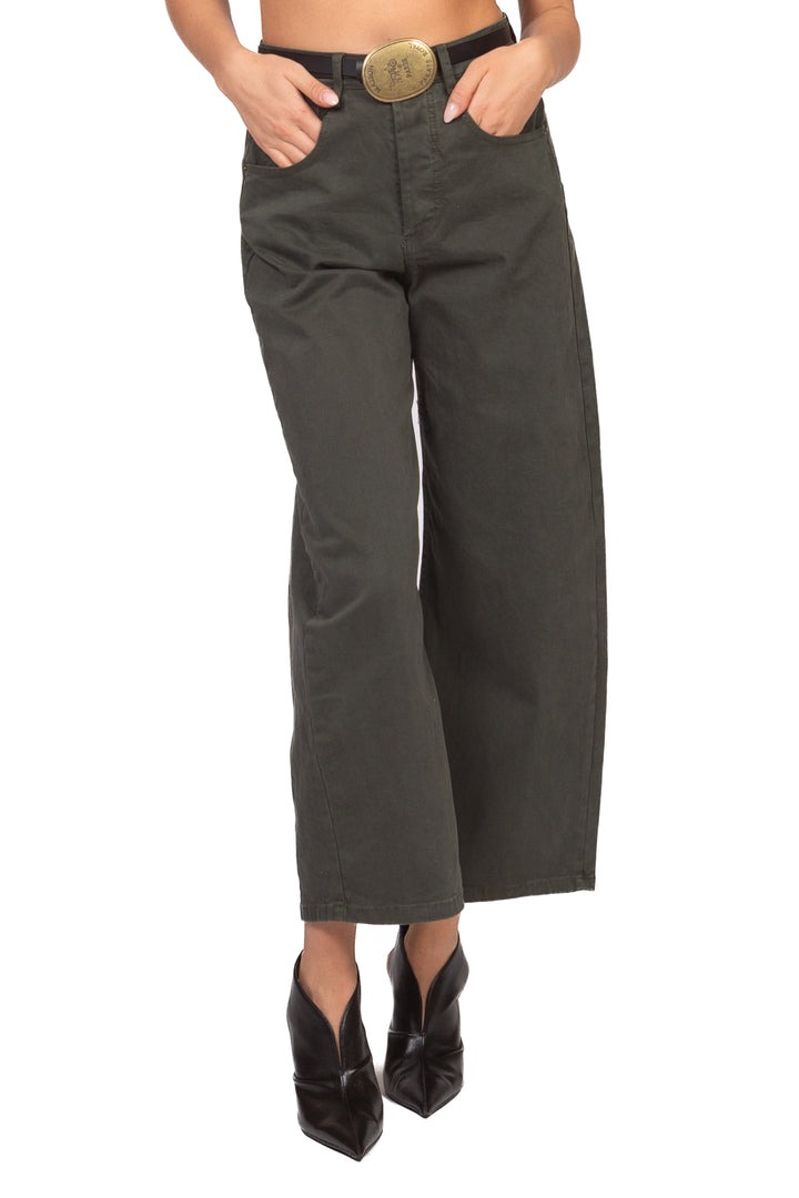 Tensione In - Pantalone barrel con cintura Art. W26P230