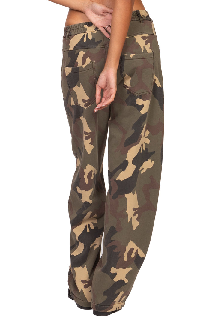 Tensione In - Pantalone barrel mimetico Art. PU762