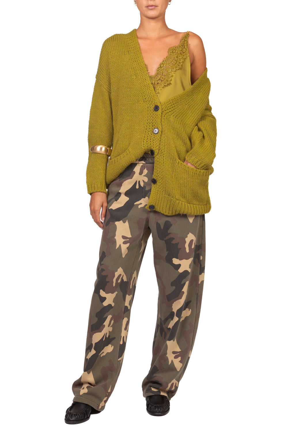 Tensione In - Pantalone barrel mimetico Art. PU762