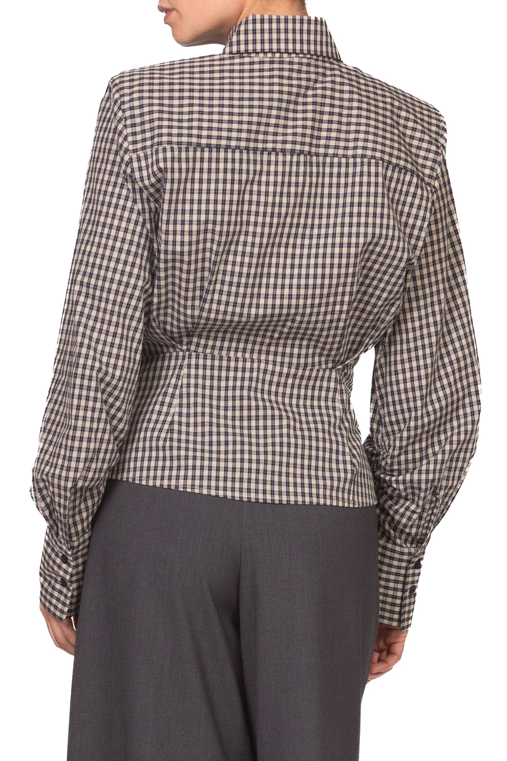 Tensione In - Camicia quadretti sfiancata con spalline Art. FW260039