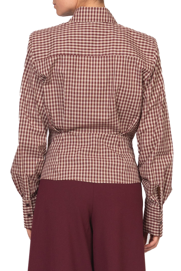 Tensione In - Camicia quadretti sfiancata con spalline Art. FW260039