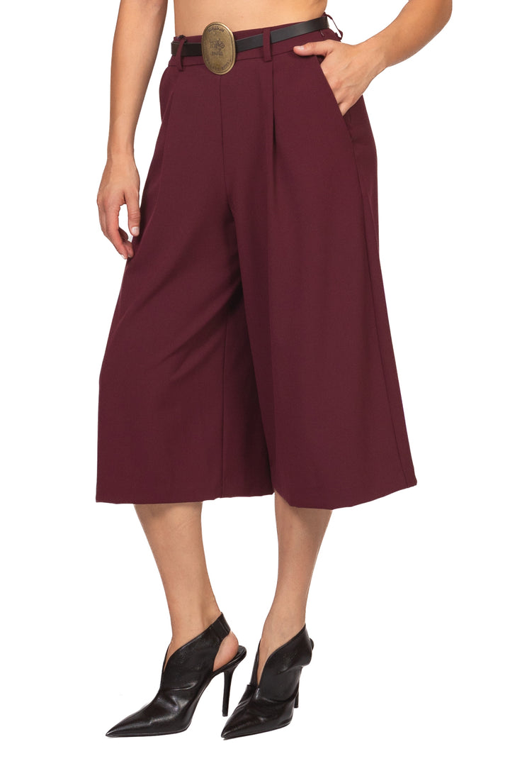 Tensione In - Bermuda pinces con cintura Art. W26P498