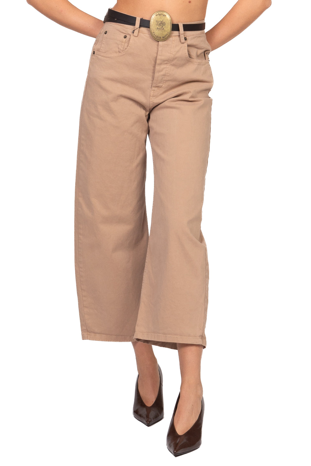 Tensione In - Pantalone barrel con cintura Art. W26P230