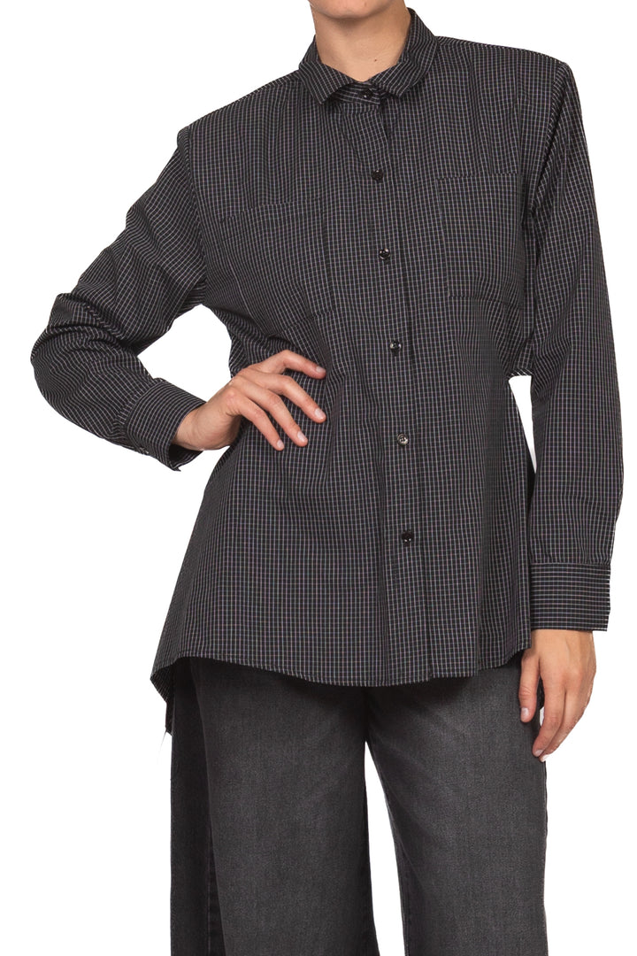 Vicolo - Camicia quadretti scollo posteriore Art. TAC1230