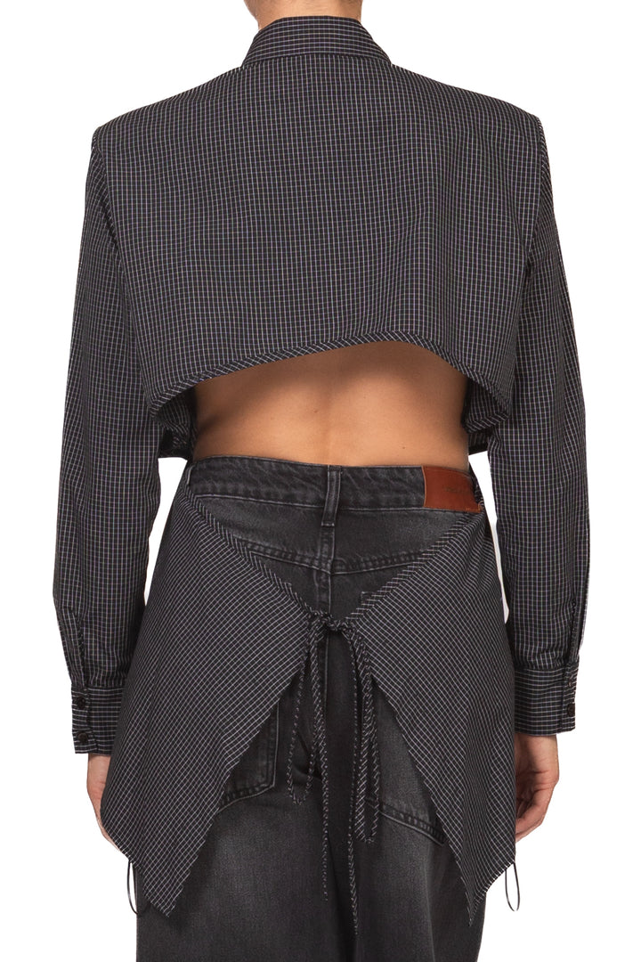Vicolo - Camicia quadretti scollo posteriore Art. TAC1230