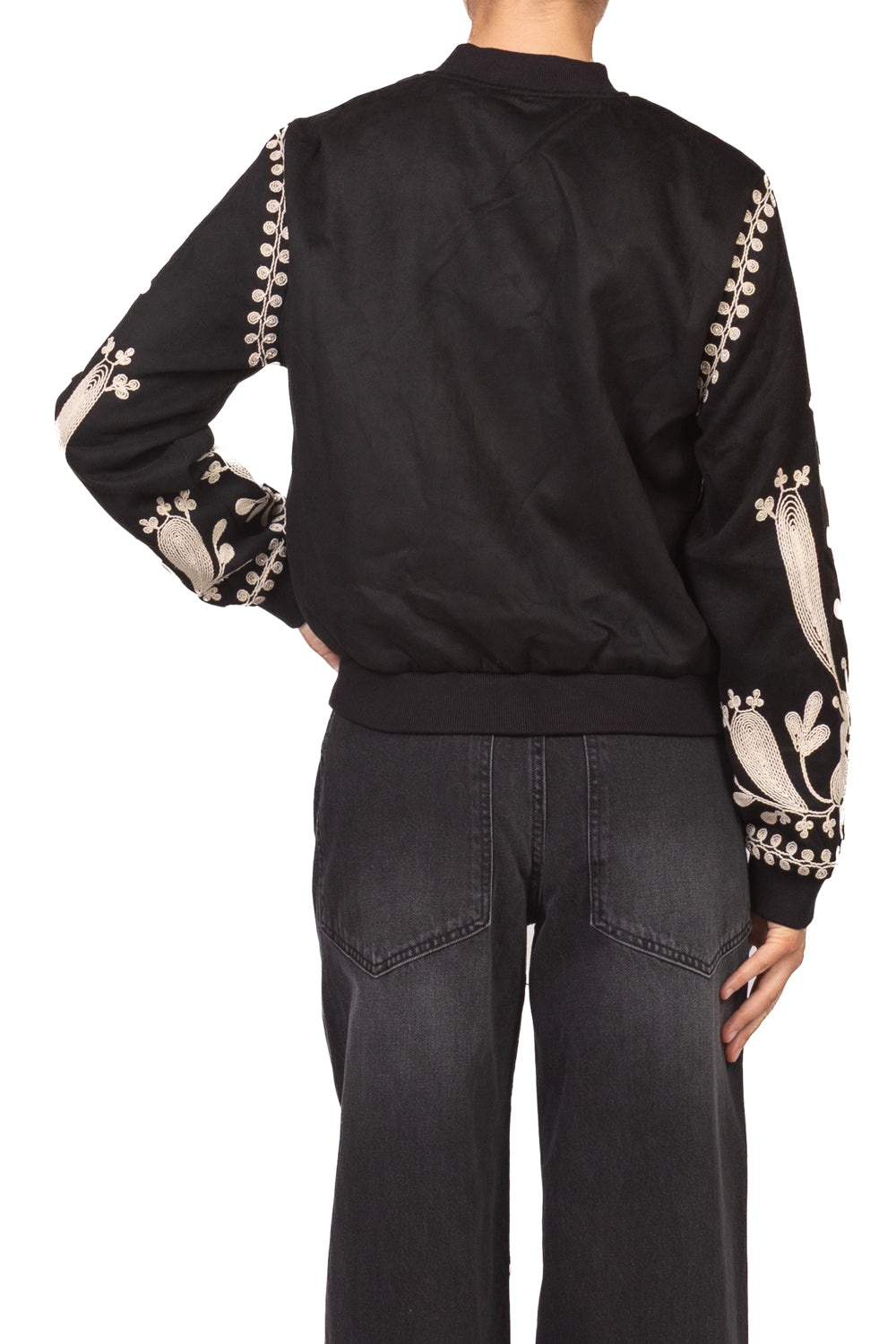 Tensione In - Bomber in suede ricamato Art. BH5086-26