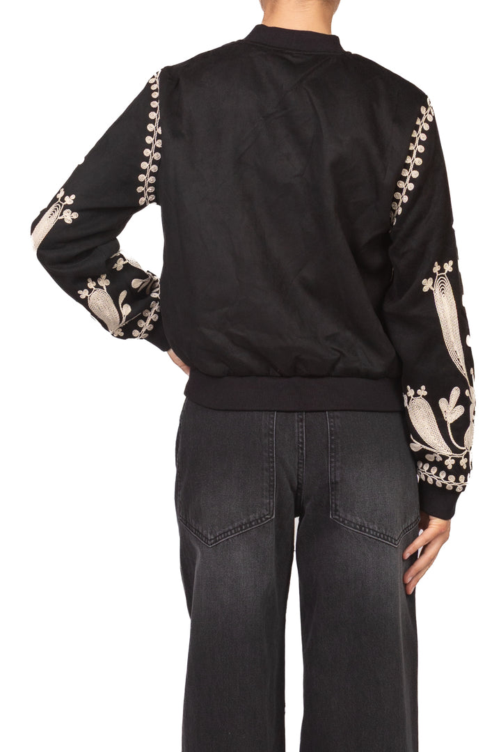 Tensione In - Bomber in suede ricamato Art. BH5086-26