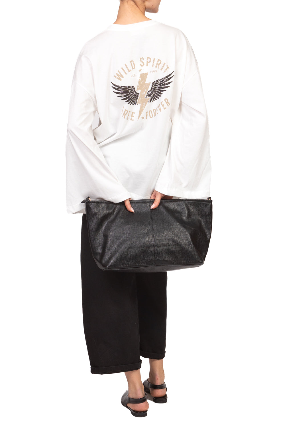 Vicolo - T-Shirt manica kimono con stampa Art. RAC0241
