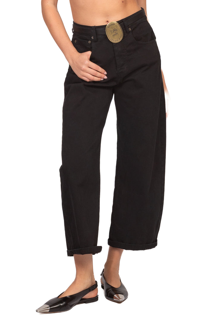 Tensione In - Pantalone barrel con cintura Art. W26P230