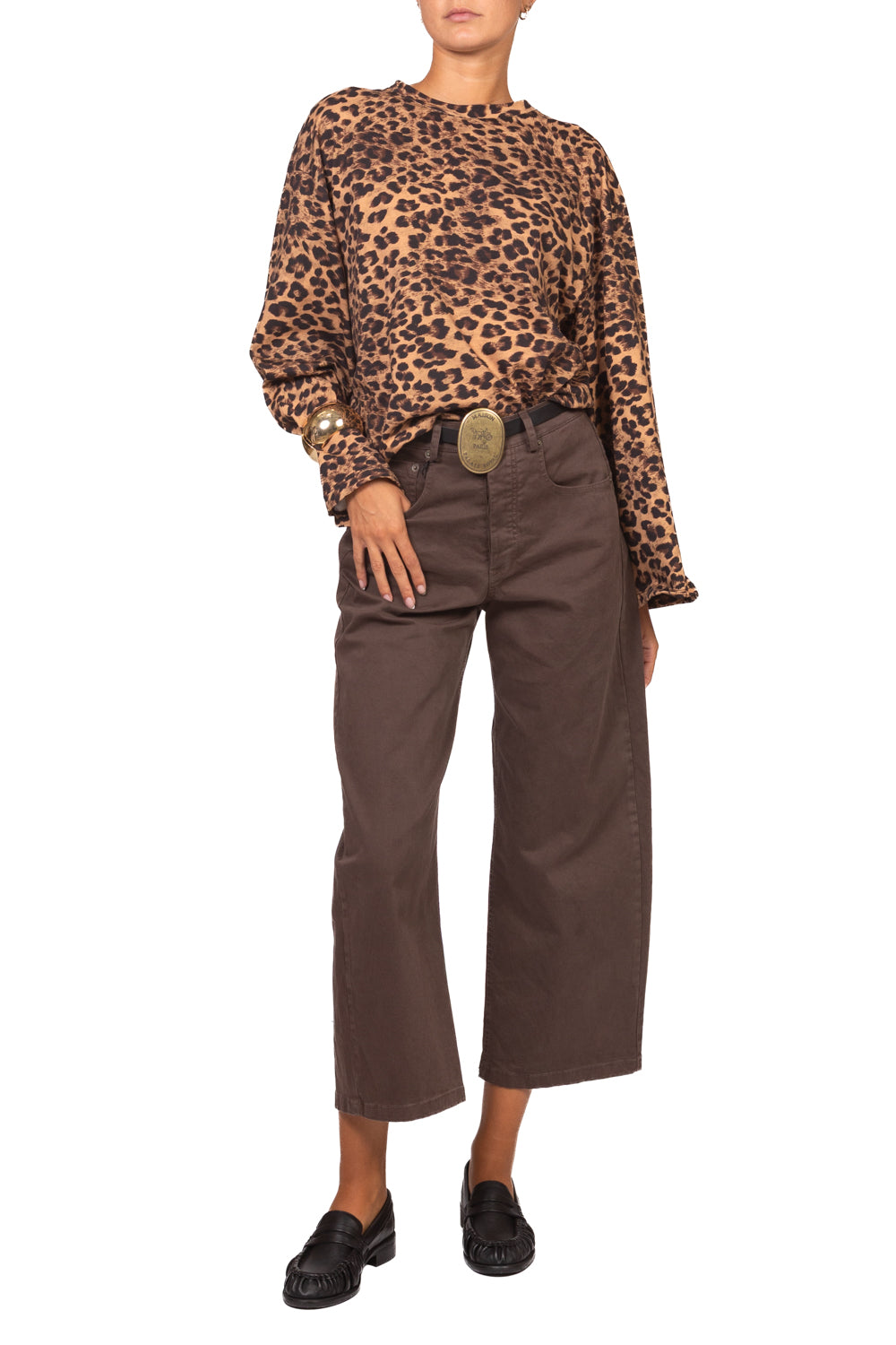Tensione In - T-shirt manica kimono animalier Art. FW260042