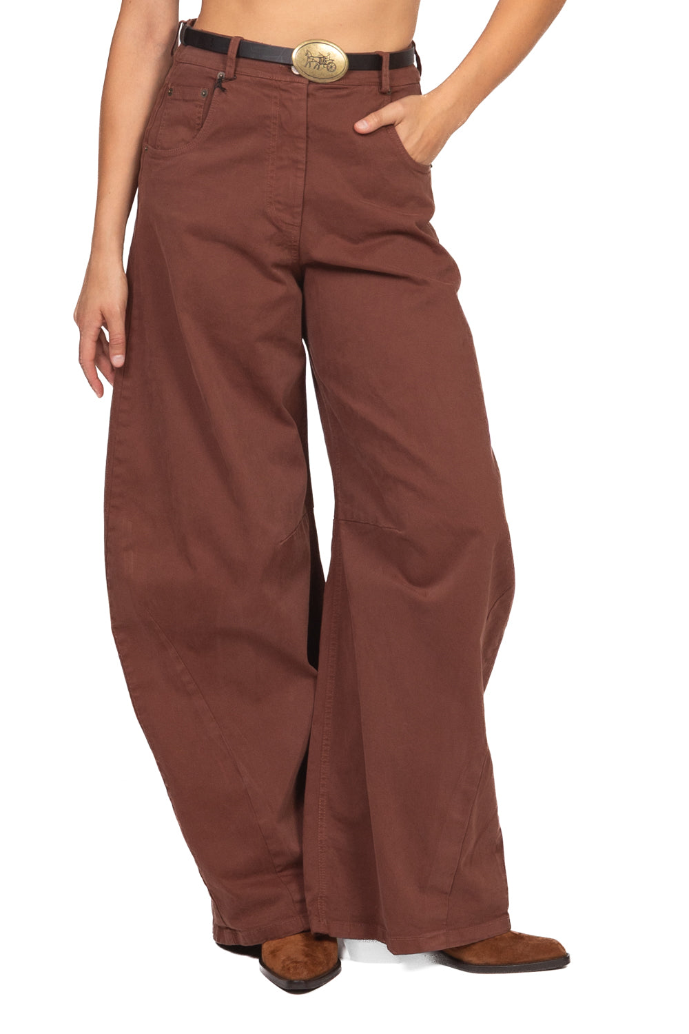 Tensione In - Pantalone barrel ampio Art. W26P232